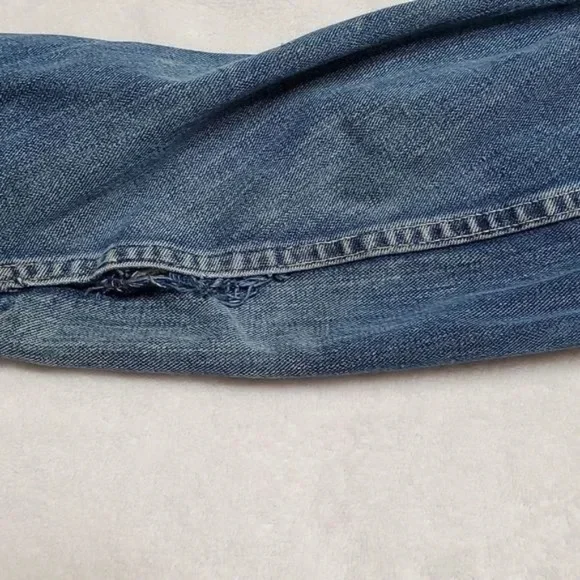 1960s Vintage Lee Sanforized 101-J USA Union Made Distressed Denim Jacket - Picture 15 of 16